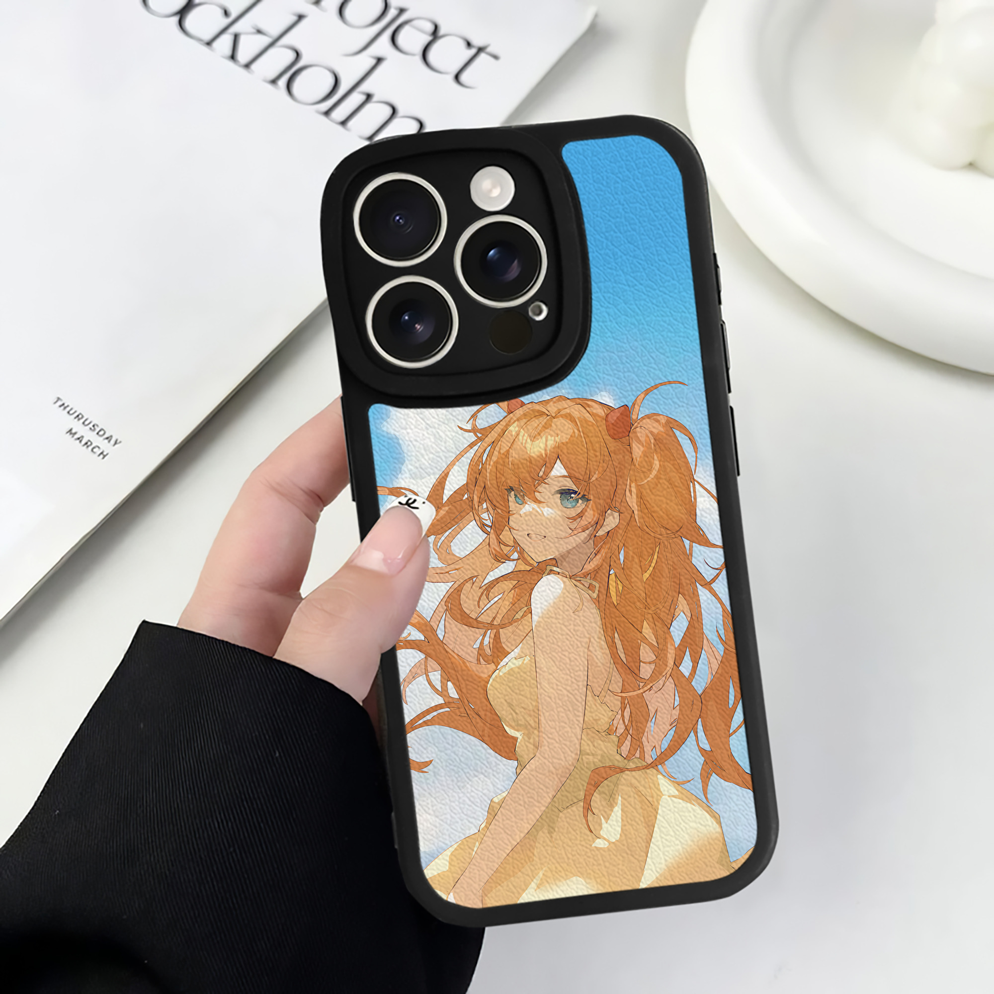 （画像用） EVA 新世紀エヴァンゲリオン 【iPhone 16シリーズ対応】シリコンスマホケース（レザー調） 材質：シリコン